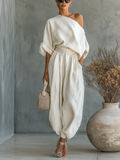 Mila | Conjunto de 2 piezas para mujer estilo off-shoulder